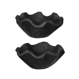 Black Teak Wood Uneven Bowl