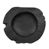 Black Teak Wood Accent Bowl