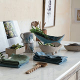 Stonewashed Linen Blend Tea Towel w/ Tab