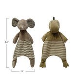 Plush Animal Snuggle Toy w/ Stripes