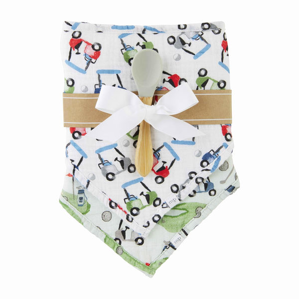 Golf Bib & Spoon Set