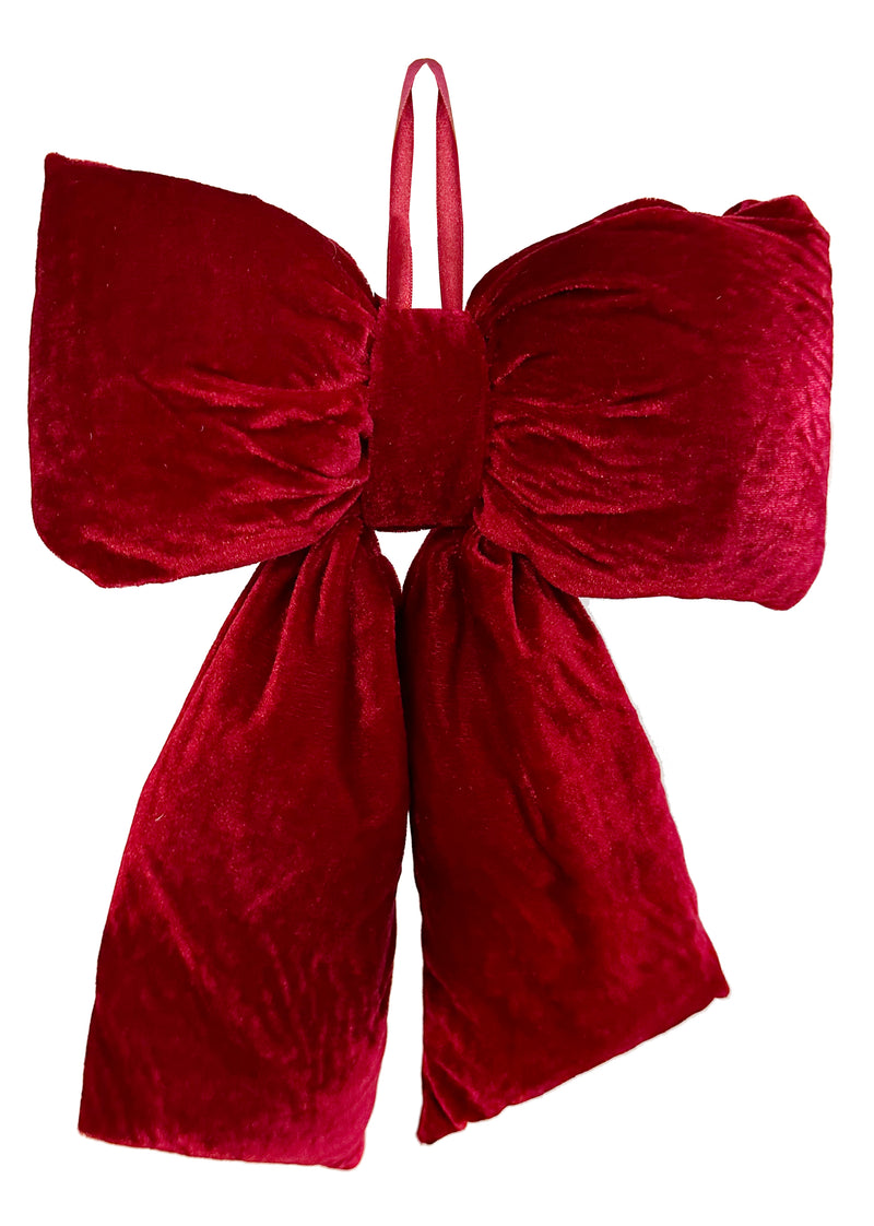Puffed Velvet Bow Ornament