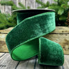 2.5" x 10yds VP lush velvet Ribbon, Pine