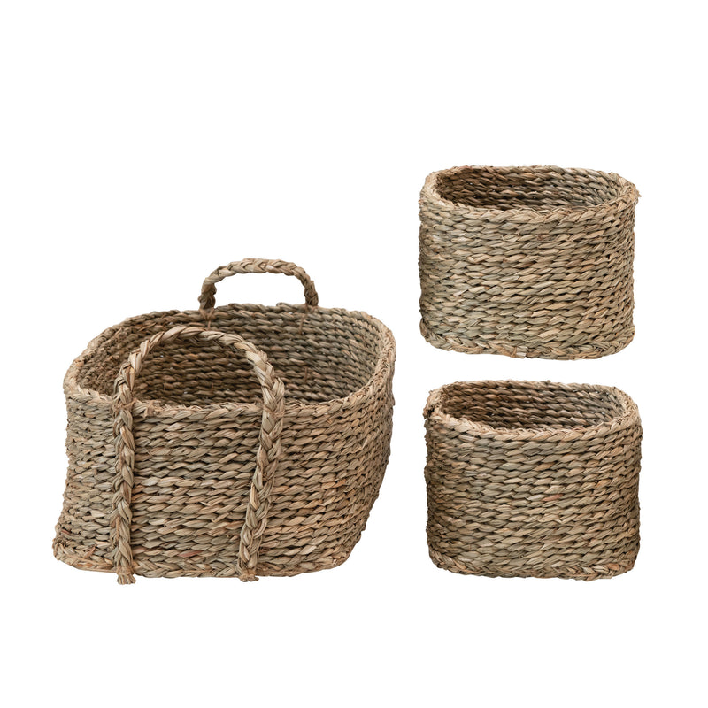 Set/3 Nested Basket with Handles