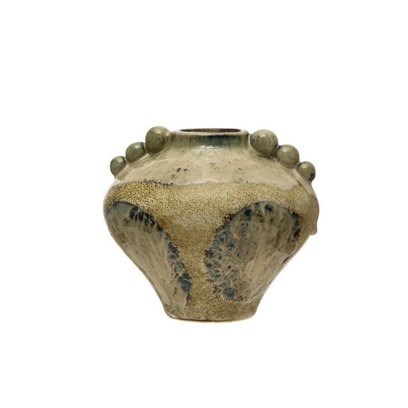 Stoneware Reactive Glaze Vase