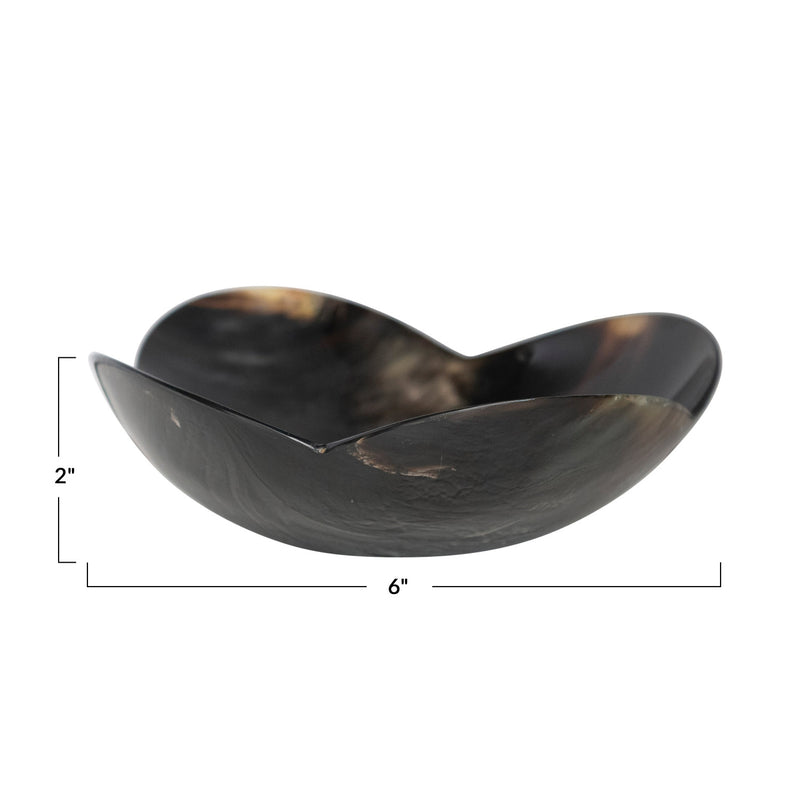 Horn Flower Shaped Bowl (Each One Will Vary)