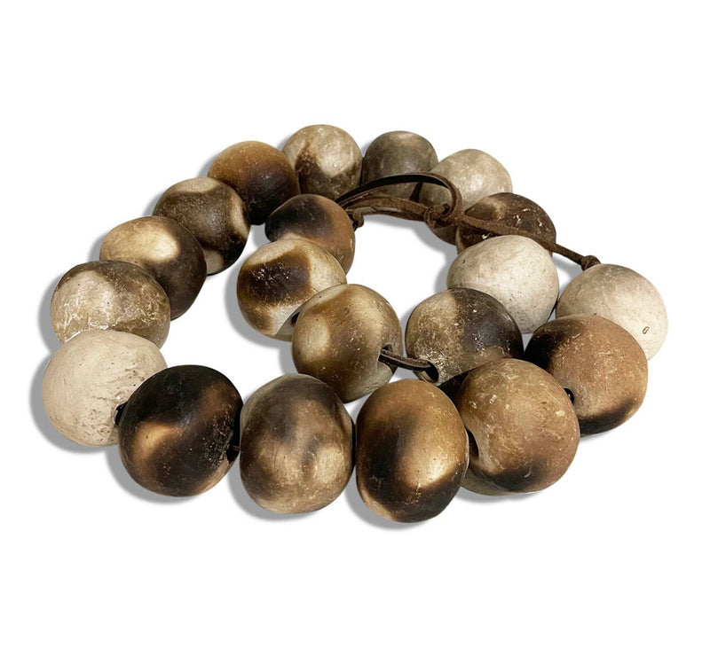 Infused Ceramic Decor Beads- Natural
