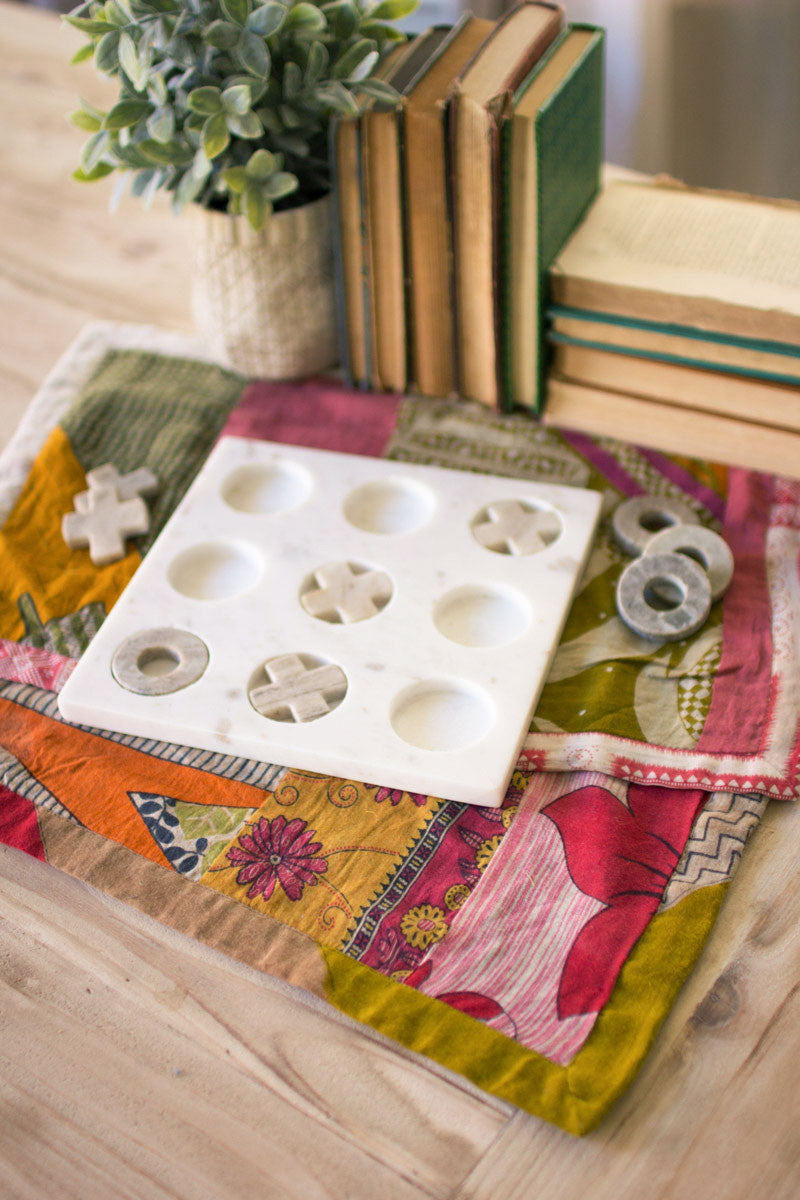 Marble Tic Tac Toe Set