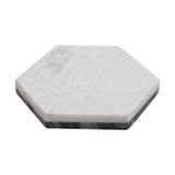Hexagon Reversible Cheese/Cutting Board, Grey and White