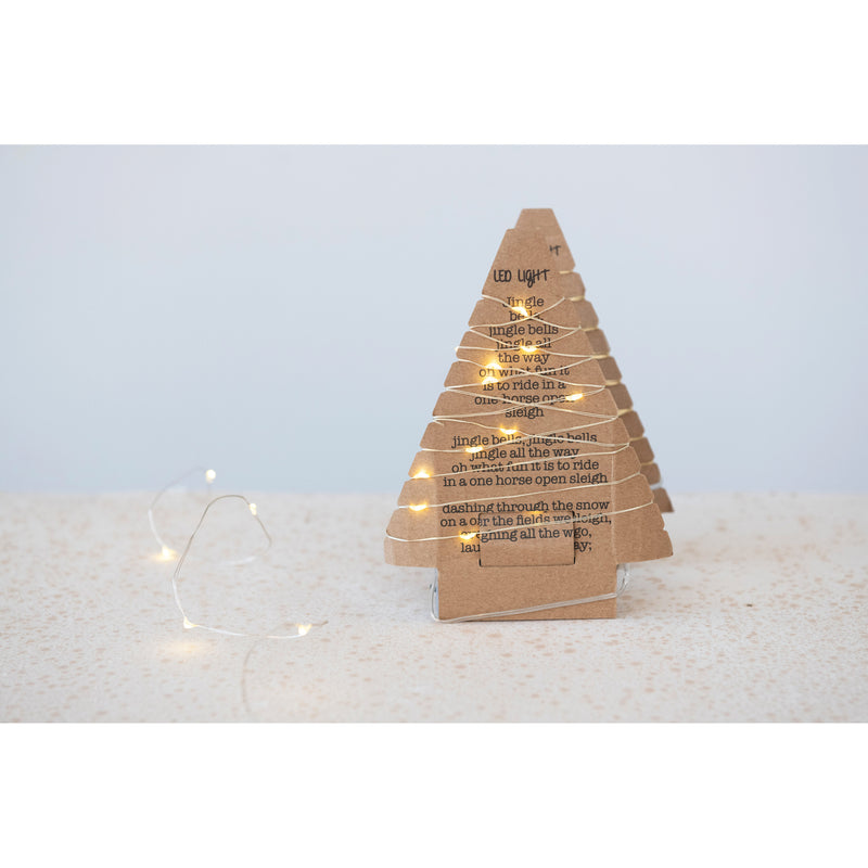 String Lights on Tree Shaped Paper Card (2023)