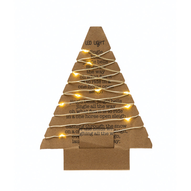 String Lights on Tree Shaped Paper Card (2023)